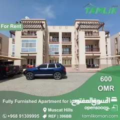  1 Fully Furnished Apartment for Rent in Muscat Hills  REF 396BB