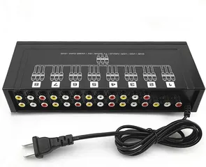  2 موزع اوديو فيديو   8 LOAD VIDIO AMP SPLITTER