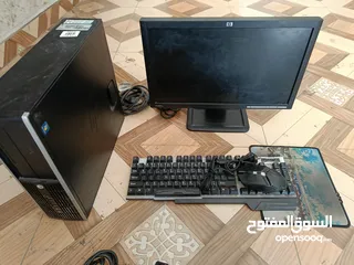  3 ثلث اجهزة كمبيوتر hp مستعملة مع كامل ملحقاتهم  بحالة جيدة جداً