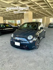  1 فيات 500e كهرباء للبيع موديل 2017 ممشى قليل بحالة ممتازة fiat 500e 2017