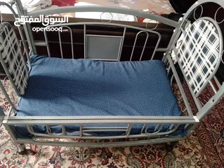  2 تخت اطفال حديد حتى عمر 6سنوات
