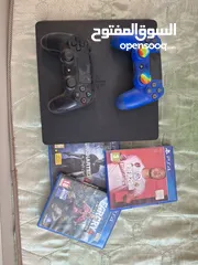  1 ps4 slim for sale used but excellent condition mimum 10yrs life hehe