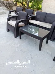  4 طقم رتان الساحوري شبه جديد