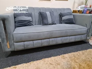  2 Sofa set with cushions 3+1+1