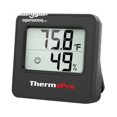  2 مقياس حرارة للمنزل لقياس درجة الحرارة والرطوبة للمكتب وغرف والاطفال والصوبات والصوبات الزراعية TP157