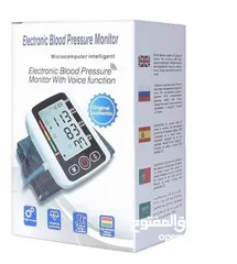  5 جهاز قياس ضغط الدم الاصلي شاشةLCD كبيرة وسهله القراءة حجمه صغير ويعمل بالبطارية او بوصلة usb