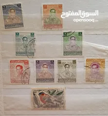  28 طوابع قديمة للبيع بنص ديناااار فقط