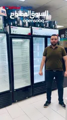  5 ثلاجة عرض ناشونال الكتريك بابين 780 لتر توفير طاقة زجاج دبل كفالة 3 سنوات للماتور شامل التوصيل