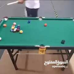  14 بلياردو بقواعد معدنية حجم 4قدم بطول 120سم وعرض 60سم