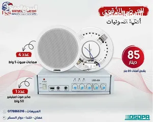  2 سماعات مع امبليفير العرض الأقوى على أنظمة الصوت من داسبا dsppa صوتيات بوق سماعات جدارية حدائق