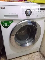  1 غسالة LG. 8K بحالة الجديد البيع للحاجة