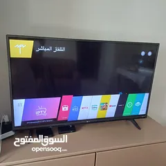  1 شاشه ال جي 43 بوصه حاله ممتازه