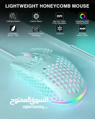  11 SOLAKAKA SM900 Wired Gaming Mouse with Honeycomb Shell USB ماوس سلكي للالعاب بألوان مختلفة