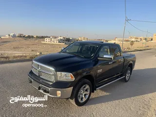  1 دوج رام ديزل 2015 لون فيراني مميز(حره باسم المستورد جمرك جديد )