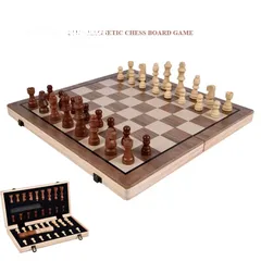  1 شطرنج  ( 2 في 1) الخشبي