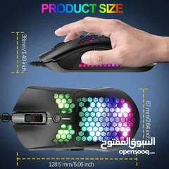 8 ماوس جيمنغ مضيئ رجب من دراغون وور Dragonwar G-25 Mouse RGB Gaming Mouse