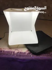  1 صندوق إضاءة للتصوير الاحترافي LED قياس 30x30 ثلاث درجات إضاءة portable light box photography