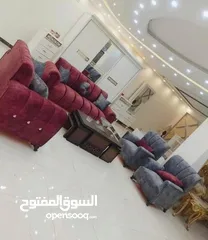  4 طقم كنب 7مقاعد خشب لاتيه سويد 135