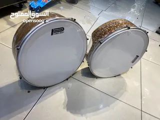  2 دف كاتم طار خشب عريض