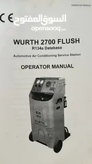  7 للبيع مكينة WURTH 2700 FLUSH شحن غاز مكيف السيارة نوع وورث