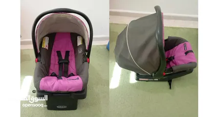  10 Graco Baby Car Seat كارسيت كراكو مقعد سيارة و كوت متنقل