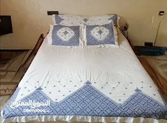 1 تغطية السرير (الطرز الفاسي) مغربية أصيلة