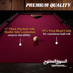  4 طاولة بلياردو خشب 8قدم