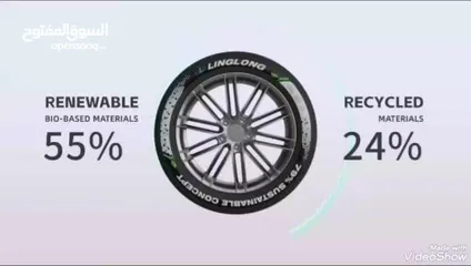  19 كوشوك اطارات  لينغ لونغ  LINGLONG TIRE المعتمدة من BYD ومن Volkswagen