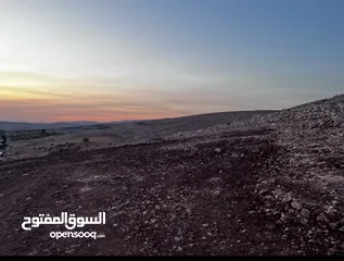  3 تملك الان فرصة العمر قطعة ارض من اراضي غرب عمان مطلة على فلسطين و الاغوار و البحر الميت و سد الكفرين