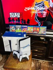  7 Playstation 5 Slim Blueray  بلاستيشن 5 سلم