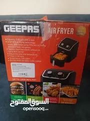  4 Geepas Air fryer 5 Liter Pot with Rack excellent condition no damaged