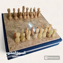  7 New Marble Chess onyx  set