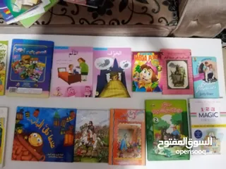  26 كتب وقصص انجليزي وعربي وتعليمي كميه كبيره اي كتاب بدينار
