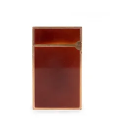  1 st dupent lighter line 2 lacquer brown and orange very good condition