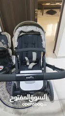  6 baby stroller with car seat and baby bag عربة اطفال مع كرسي سيارة و شنطة اطفال