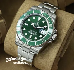 10 رولكس رجالي مرفق علبه وكيس رولكس وكفاله سنه