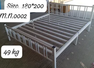  2 Steel bed with mattress