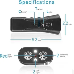  8 جهاز التحكم في نباح الكلاب بتقنية موجات الصوت المحمولة مع حساسين LED -1