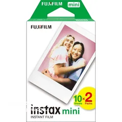  2 Fujifilm Instax-Mini Instant Film-Twin Pack - فلم تصوير فوري - مجموعتين ( 20 صورة )
