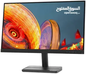  2 Lenovo L24e-30 ، 23.8 بوصة ، VGA + HDMI ، شاشة FHD ، معدل تحديث 75 هرتز ووقت استجابة 4 مللي ثانية ،