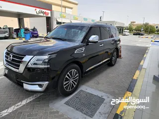  2 Nissan Patrol Platinum SE model 2015 upgraded to 2020 top of the range _ GCC small Engine