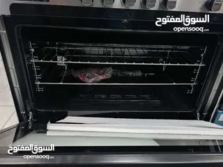  4 عرض نااار على فرن فريش ماتركس 90 سم ستيل فل سيفتي كامل مع مروحه تبريد وتوزيع حراره