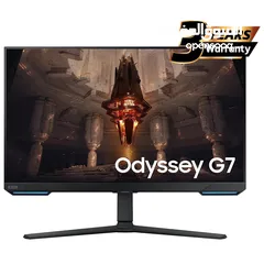  1 Samsung Odyssey G7 Smart Tizen (BG702) 28" RGB Flat Monitor IPS 4K UHD 144Hz 1ms(GTG),