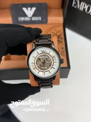  4 ساعة أرماني متميزه بسعر مميز جدا ومع كفالتها وأوراقها وعلبتها سارع بالحجز الكميه محدوده