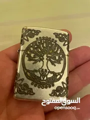  7 Zippo Lighter - Armor Tree of Life Antique Silver