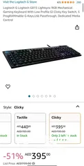  4 Logitech Gaming Keyboard