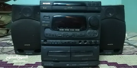  1 مسجل ستيريو ايوا مع سماعات Aiwa Sterio