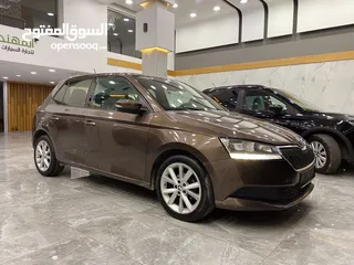  5 سكودا فابيا اوتوماتيك .. ترخيص 2019 .. لون بني مميز
