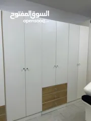  3 غرفة نوم خشبي راقية مميزة بوجود خزانة عشر دفات 6+2