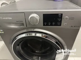  2 غسالة امامية اريستون 9 كيلو